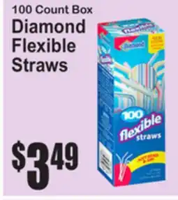 SuperFresh 100 Count Box Diamond Flexible Straws offer