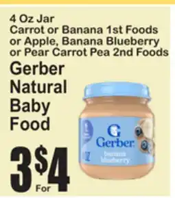 SuperFresh Gerber Natural Baby Food offer
