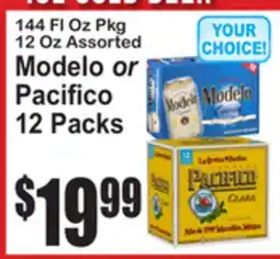 SuperFresh Modelo or Pacifico 12 Packs offer