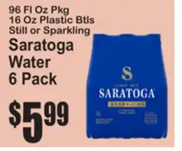 SuperFresh Saratoga Water offer