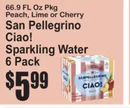 SuperFresh San Pellegrino Ciao! Sparkling Water offer