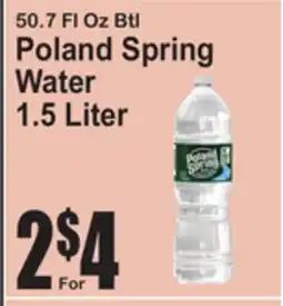 SuperFresh Poland Spring Water offer