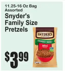 SuperFresh Snyder's Family Size Pretzels offer
