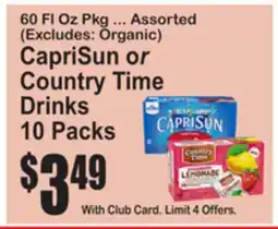 SuperFresh CapriSun or Country Time Drinks offer
