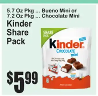 SuperFresh Kinder Share Pack offer