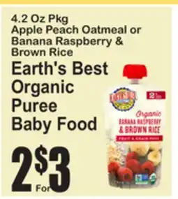 SuperFresh Earth's Best Organic Puree Baby Food offer