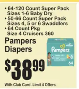 SuperFresh Pampers Diapers offer