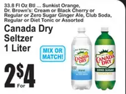 SuperFresh Canada Dry Seltzer offer