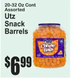 SuperFresh Utz Snack Barrels offer