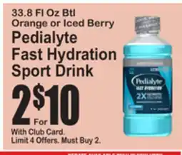 SuperFresh Pedialyte Fast Hydration Sport Drink offer