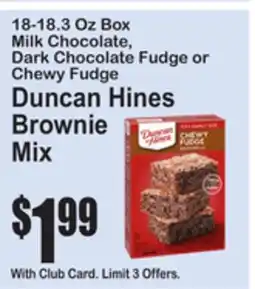 SuperFresh Duncan Hines Brownie Mix offer