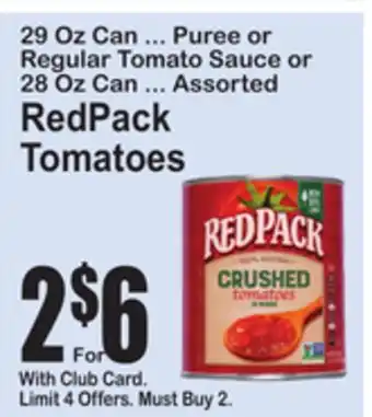 SuperFresh RedPack Tomatoes offer