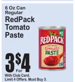 SuperFresh RedPack Tomato Paste offer
