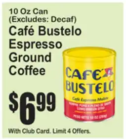 SuperFresh Café Bustelo Espresso Ground Coffee offer