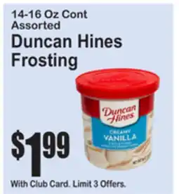 SuperFresh Duncan Hines Frosting offer