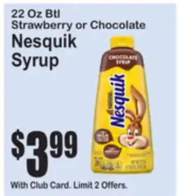 SuperFresh Nesquik Syrup offer