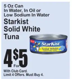 SuperFresh Starkist Solid White Tuna offer