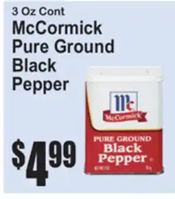 SuperFresh McCormick Pure Ground Black Pepper offer