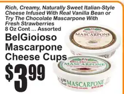SuperFresh BelGioioso Mascarpone Cheese Cups offer