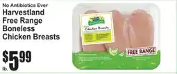SuperFresh Harvestland Free Range Boneless Chicken Breasts offer