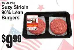 SuperFresh Suzy Sirloin 90% Lean Burgers offer
