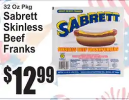SuperFresh Sabrett Skinless Beef Franks offer