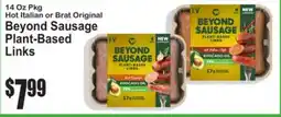 SuperFresh Hot Italian or Brat Original Beyond Sausage Plant-Based Links offer