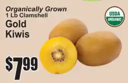 SuperFresh Organically Grown 1 Lb Clamshell Gold Kiwis offer