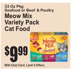 SuperFresh Meow Mix Variety Pack Cat Food offer