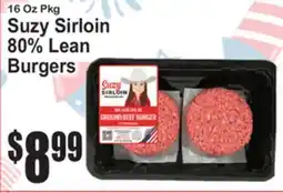 SuperFresh Suzy Sirloin 80% Lean Burgers offer