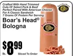 SuperFresh Boar's Head Bologna offer