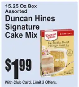 SuperFresh Duncan Hines Signature Cake Mix offer