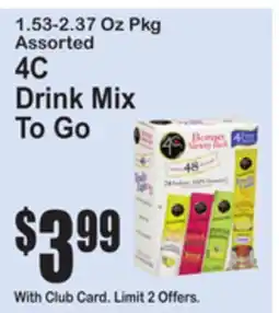 SuperFresh 4C Drink Mix To Go offer