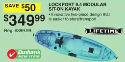 Dunham's Sports LOCKPORT 9.4 MODULAR SIT-ON KAYAK offer