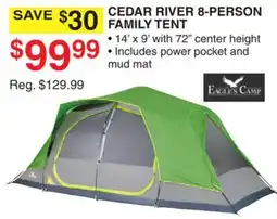 Dunham's Sports CEDAR RIVER 8-PERSON FAMILY TENT offer
