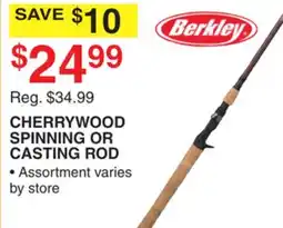 Dunham's Sports CHERRYWOOD SPINNING OR CASTING ROD offer