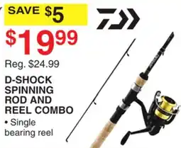 Dunham's Sports D-SHOCK SPINNING ROD AND REEL COMBO offer