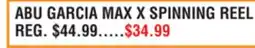 Dunham's Sports ABU GARCIA MAX X SPINNING REEL offer