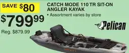 Dunham's Sports PELICAN CATCH MODE 110 TR SIT-ON ANGLER KAYAK offer
