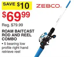 Dunham's Sports ROAM BAITCAST ROD AND REEL COMBO offer