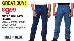 Dunham's Sports MEN'S UNLINED JEANS offer