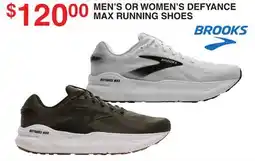 Dunham's Sports BROOKS MEN'S OR WOMEN'S DEFYANCE MAX RUNNING SHOES offer