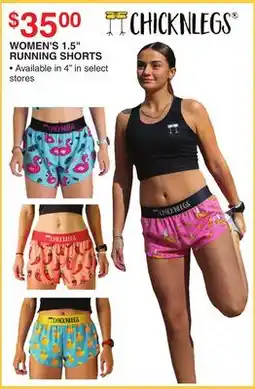 Dunham's Sports CHICKNLEGS WOMEN'S 1.5 RUNNING SHORTS offer