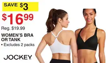 Dunham's Sports JOCKEY WOMEN'S BRA OR TANK offer