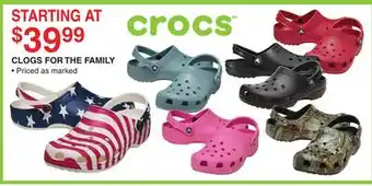 Dunham's Sports CLOGS FOR THE FAMILY offer