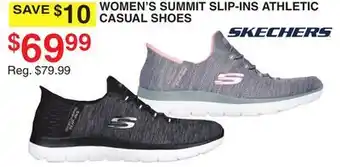 Dunham's Sports SKECHERS WOMEN'S SUMMIT SLIP-INS ATHLETIC CASUAL SHOES offer