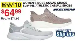 Dunham's Sports SKETCHERS WOMEN'S BOBS SQUAD CHAOS SLIP-INS ATHLETIC CASUAL SHOES offer