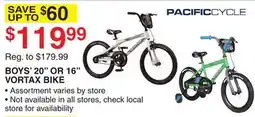 Dunham's Sports BOYS' 20 OR 16 VORTAX BIKE offer