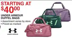 Dunham's Sports UNDER ARMOUR DUFFEL BAGS offer