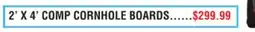 Dunham's Sports 2' X 4' COMP CORNHOLE BOARDS offer